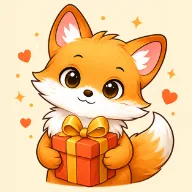 Fuchz mit Geschenk